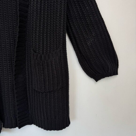 Marine Layer Open Front Cardigan Size Medium Merino Wool Blend in Autumn Brown - Picture 3 of 13